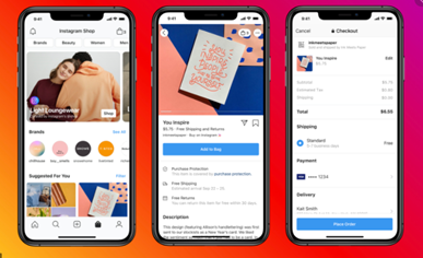 the shopping experience more random and closer to the traditional shopping experience malls provided, where you didn’t necessarily go in with specific purchase ideas in mind. FB will benefit since users will spend more time on the app, thus consuming more ads.