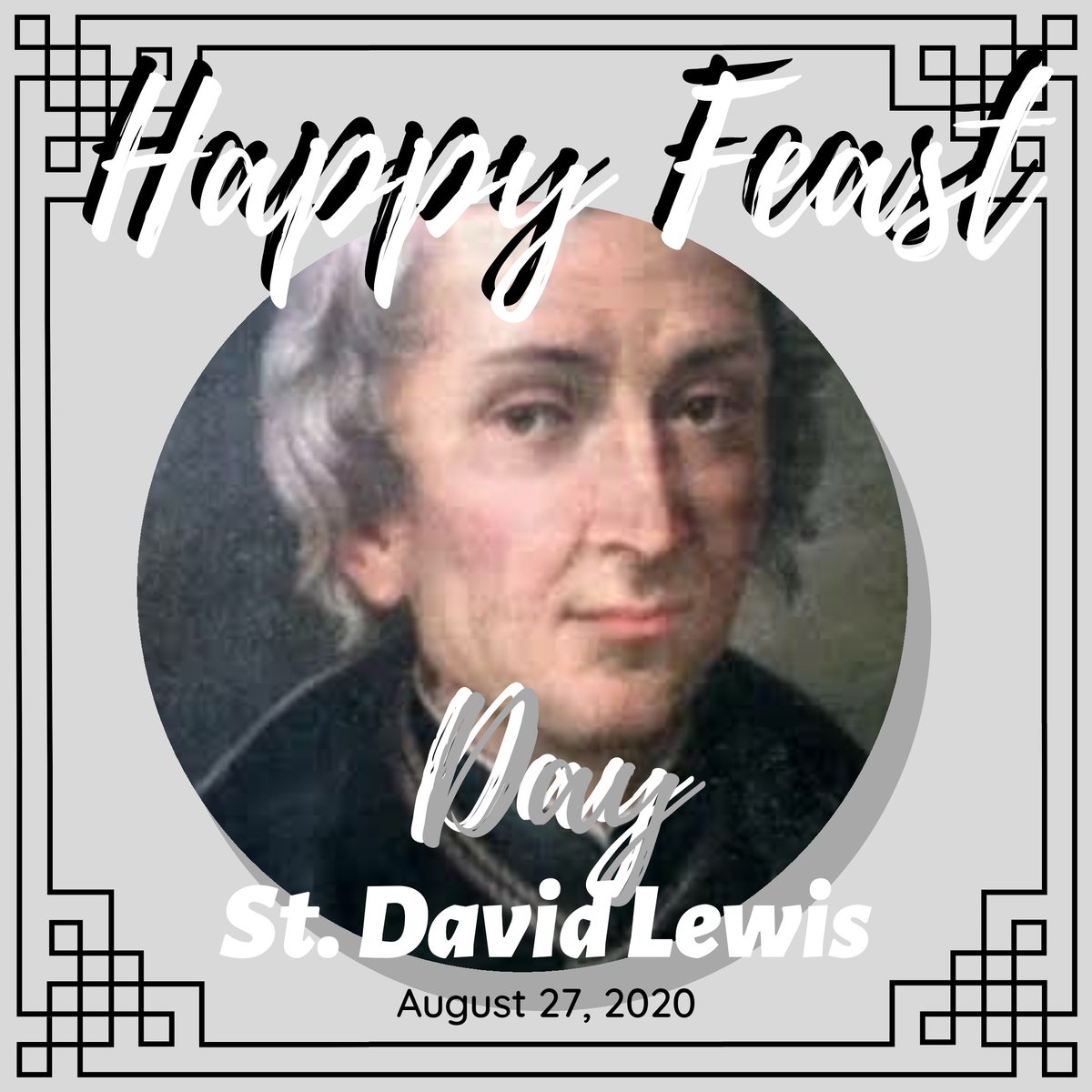 SaintDavidLewis's tweet photo. Happy Feast Day St. David Lewis and to the class of Lewis Happy Feats Day!!ππππ
#LewisFeastDay
#LewisClass https://t.co/VUCmPq0Kiv