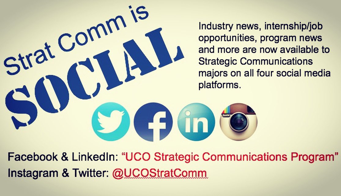 UCO Strategic Communications Program tweet media