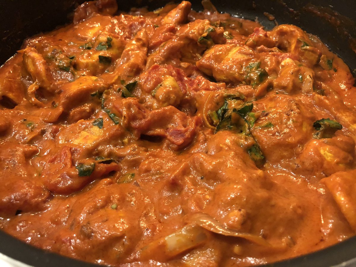 Self-isolation recipe 9: In (stressful) anticipation of Laura, make (English) chicken tikka masala. Thank you again,  @foodwishes!