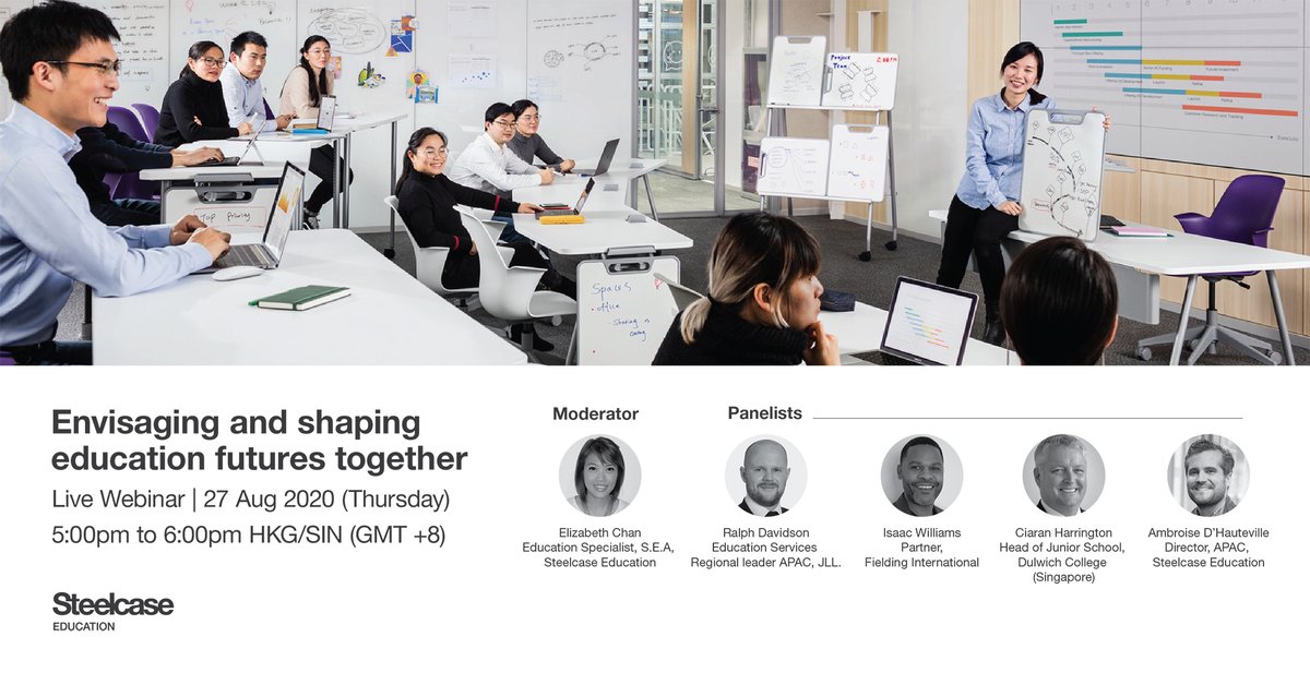 Liz_Chan01's tweet photo. Join me in conversation this afternoon with industry experts as we tackle themes revolving around Learning &amp; Teaching Experience, Wellbeing, Equity and Spaces at School! (https://t.co/DqA7Zfuf8X) #equity #Wellbeing #spacesatschool #learningspacetransformation https://t.co/c3D0ioe0pp