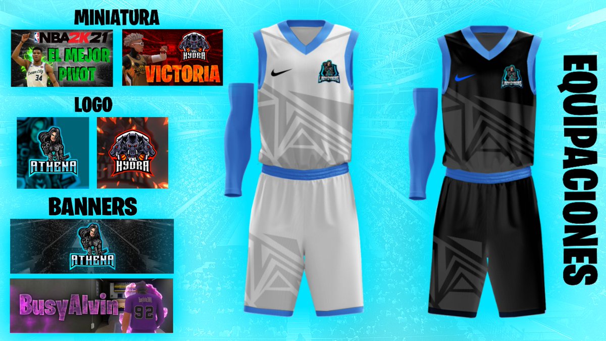 ⚠️Diseños Free hasta 2K21⚠️ 
🔹️Requisitos:
🔹️Seguir a <a href="/GfxKexp/">KEXP_GFX</a> y a <a href="/MercaFichajes2k/">MercaFichajesNBA2K</a> 
🔹️MG + RT
🔹️Mencionad a 2 amigos
🔷️ Hasta el 4 de septiembre podreis conseguir miniaturas,logos,banners,equipaciones y emotes de twitch.