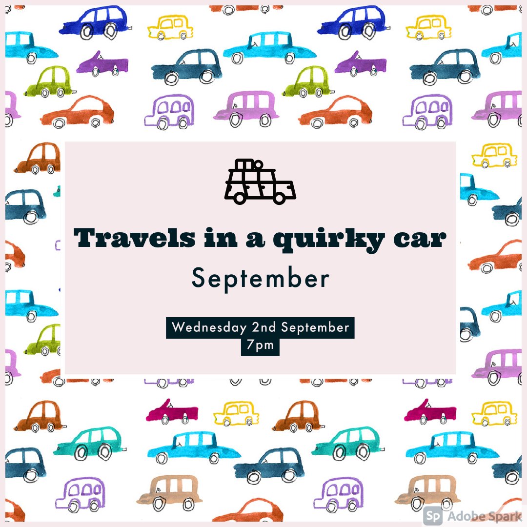 SoShieldsWI's tweet photo. We’re excited to welcome Peta Allingham from Ashton on Ribble WI to talk about her “Travels in a quirky car” which covers several geographic areas of the world. Hope to see you there! 
#wearewomensinstitute
#mywi
#modernwi 
#MyVirtualWI
#wi
#womensinstitute
#soswi 
#southshields https://t.co/akq89hvCRp