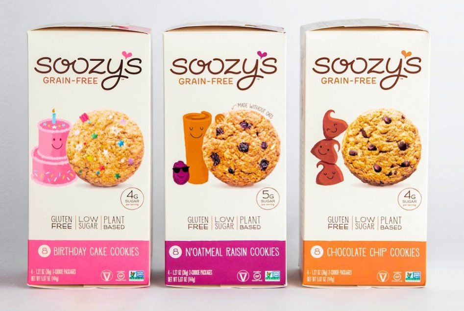 .<a href="/SoozysGrainFree/">Soozy's Grain-Free</a> has introduced a new line of gluten-free, plant-based shelf-stable cookies. bit.ly/2G1tA75