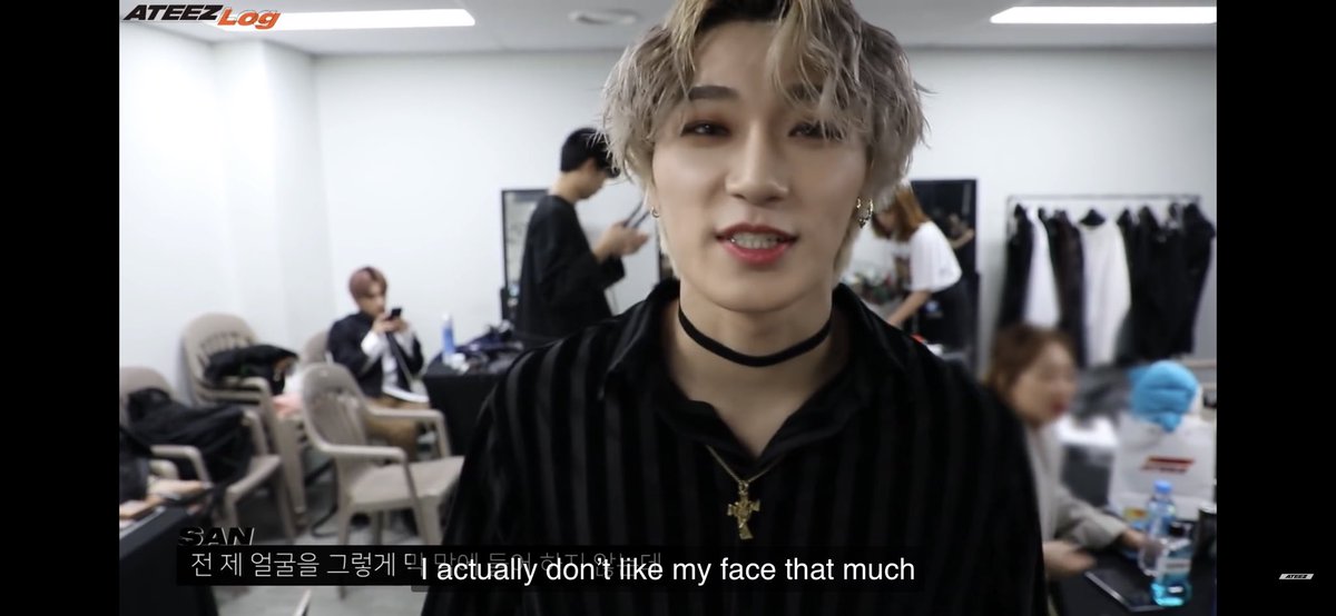 WE LOVE HIS FACE! We really do!! We must show to him how beautiful he really is! If only he could see himself as I do he would see how beautiful he REALLY IS! A perfect creature!  @ATEEZofficial