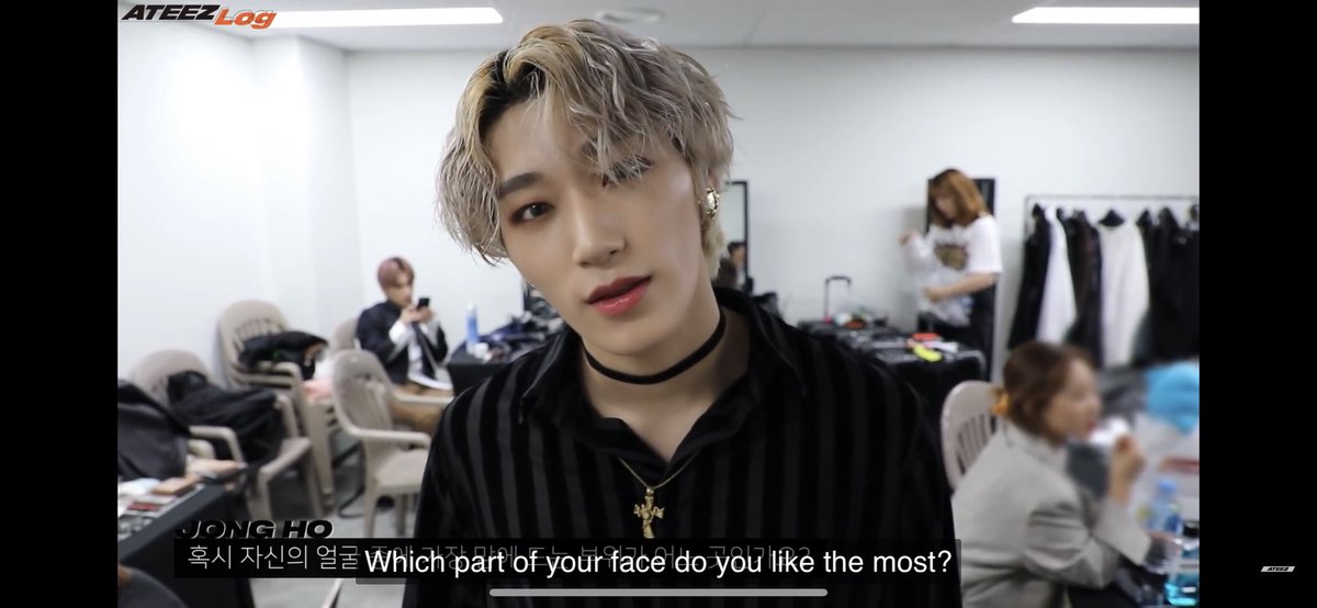 WE LOVE HIS FACE! We really do!! We must show to him how beautiful he really is! If only he could see himself as I do he would see how beautiful he REALLY IS! A perfect creature!  @ATEEZofficial