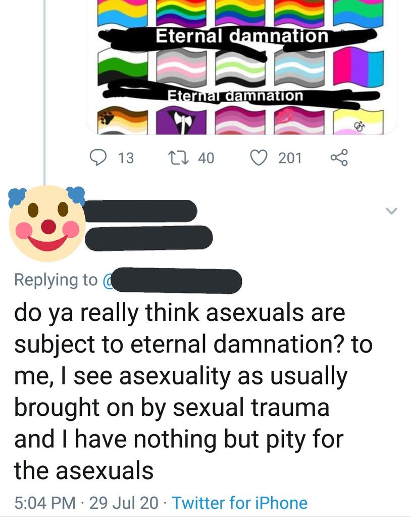 6. Saying aspec identities are a result of trauma. Again, this has been used against just about any grsm identity I can think of. Trans people, lesbians, gay men, everyone. And now we're using it on aspec people because recycling your own oppression is good, actually. /s