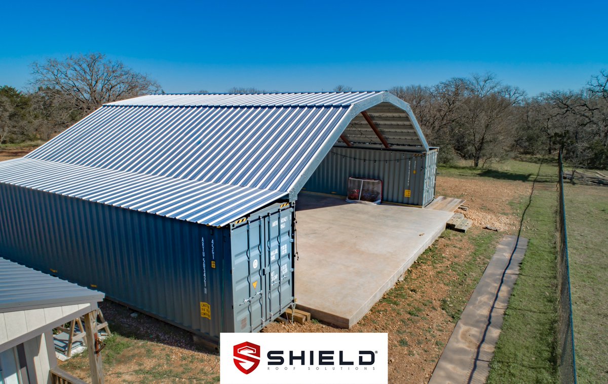 roof_shield's tweet photo. Our collection of outdoor shelter solutions will make your next project as easy as 1, 2, 3. Select from a variety of colors &amp; sizes, or customize your kit! #shieldroofsolutions #shieldroof #roofshield #podroof #podroofkit #shippingcontainer #USAmade #containerroof #containercover https://t.co/GwAP0Ftpc7