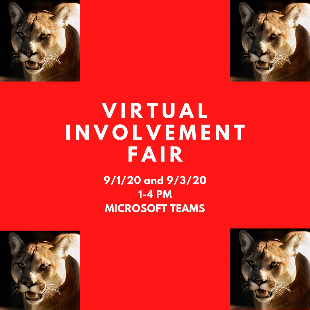 Hey folks! 👋 Enactus will be at the Virtual Involvement Fair on September 1st and 3rd between 1-4PM. 🎉 Come learn more about us. We can't wait to meet you all. 🌌