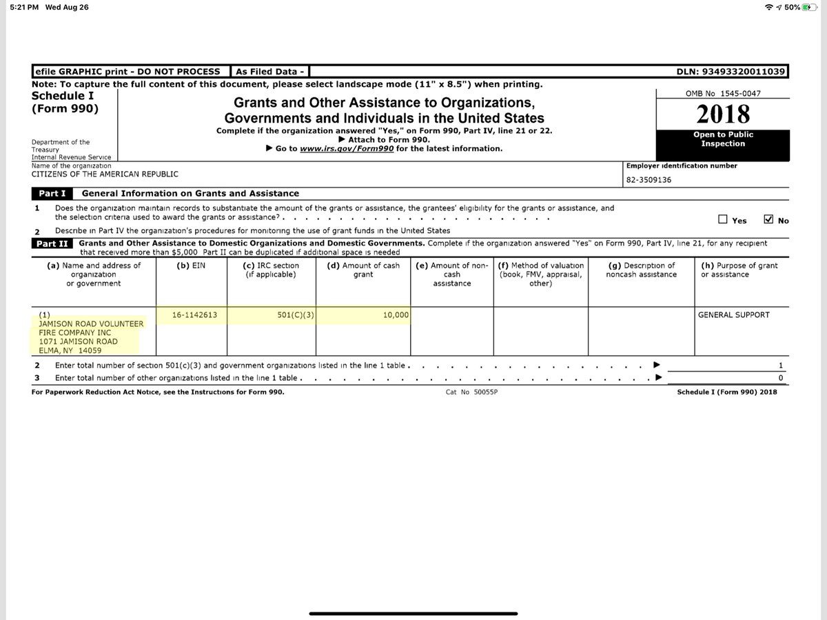 Once you have his returns you can see the expendituresWho’s Sean Bannon? $40KBannon Film Industries (guess that’s a new Co) $200KCurious where did the >$4+M come from?My guess We Build The Wall (of super Fraud suckers) okay I added the last part  https://apps.irs.gov/pub/epostcard/cor/823509136_201812_990O_2020020617121195.pdf