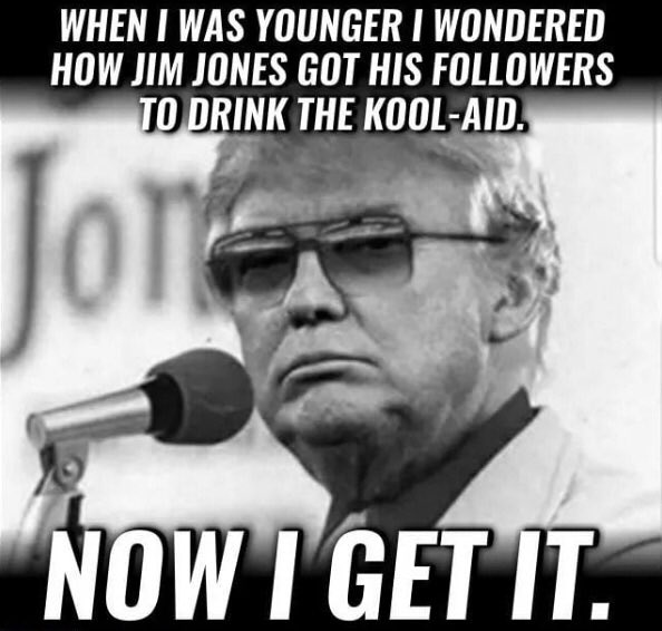 Old enough to remember Jonestown? The bloated bodies, swollen faces, families lying still, holding hands? Remember today: the day CDC quietly revised guidelines to end  #COVID testing of asymptomatic people exposed to  #coronavirus for the expressed benefit of tRUmp's re-election.