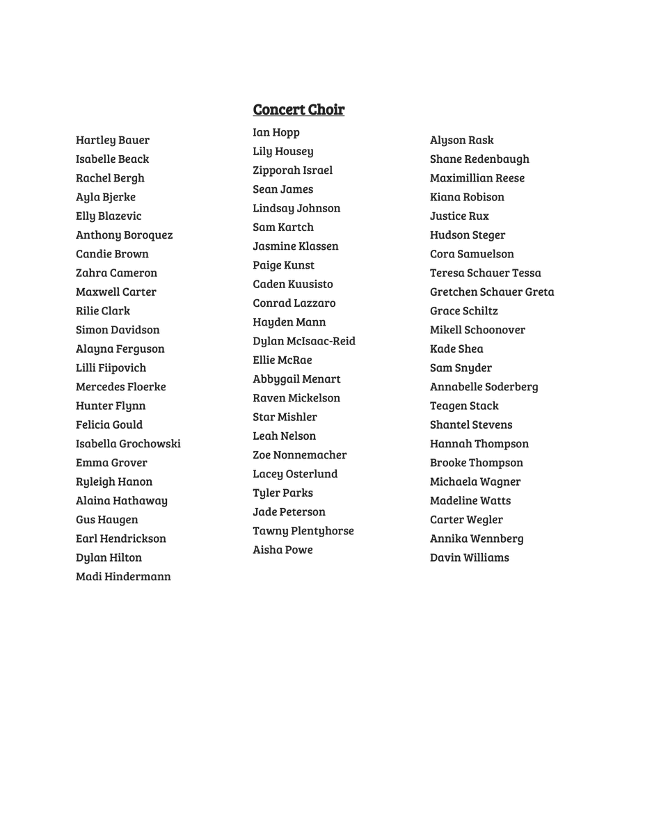DenfeldChoirs's tweet photo. Denfeld Choirs Rosters for the 2020-2021 School Year

As always, please be respectful of what you share and post on social media.  I look forward to making music with all of you this school year! https://t.co/5mmXtscwv6