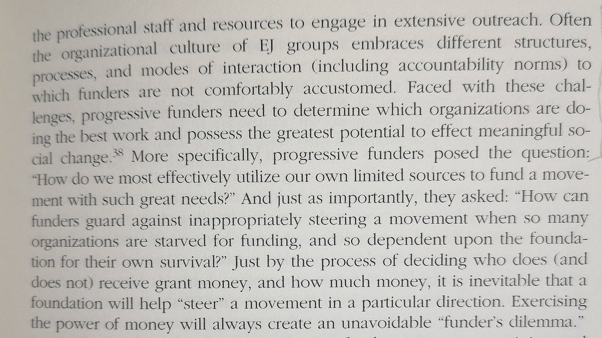 I like this framing of the danger of movement capture/co-optation as a known risk to avoid from the p.o.v. of an aware & self-critical funder too (perhaps makes it seem less unavoidable...?)