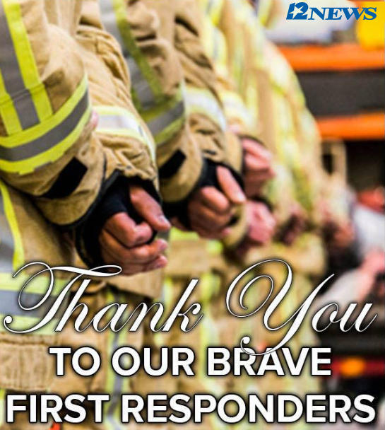 12NewsNow's tweet image. THANK YOU to our first responders for keeping us safe! ♥️