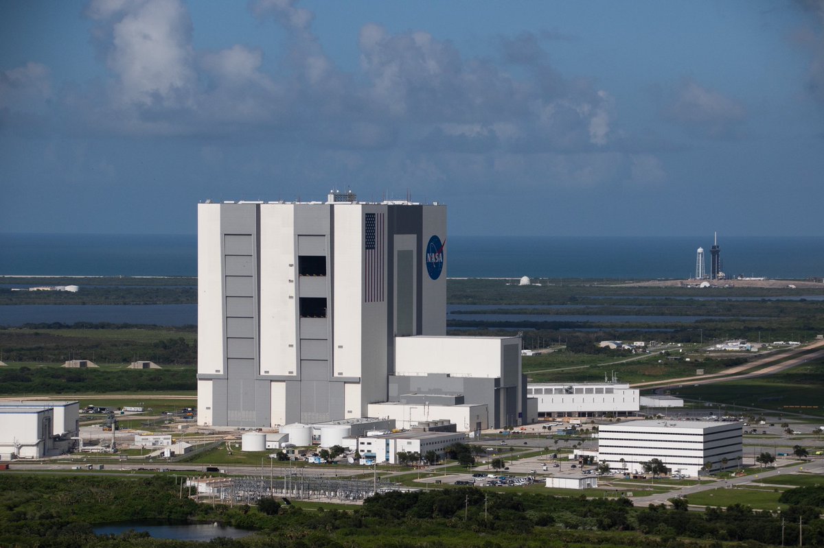 theresacross_'s tweet photo. Ended an amazing day of setting up remotes for tomorrowโs (Aug 27) launch of @ulalaunch @torybruno #DeltaIVHeavy at 212 AM EDT with a helo tour of the space coast ... #NASA @NatReconOfc #spysat #NROL44 #pad37 #SpaceX https://t.co/3lhvV8EwaY