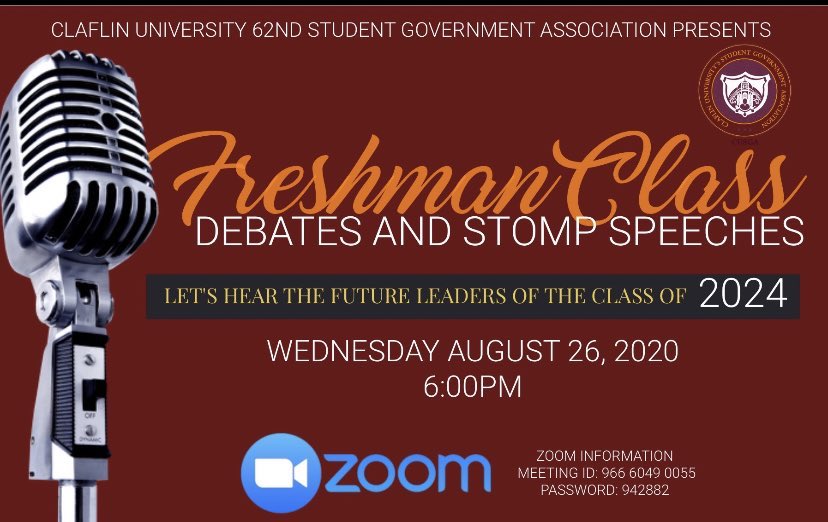 bezzo5k's tweet photo. ATTENTION CLAFLIN 24:
Make sure y’all come out and join us as our future leaders present their debates and stomp speeches!
I can’t wait to see each and every one of you there! #BezForPrez 🗣
#CUElections #Claflin24 #CU24 #ClaflinUniversity https://t.co/mdmjBp6dpD