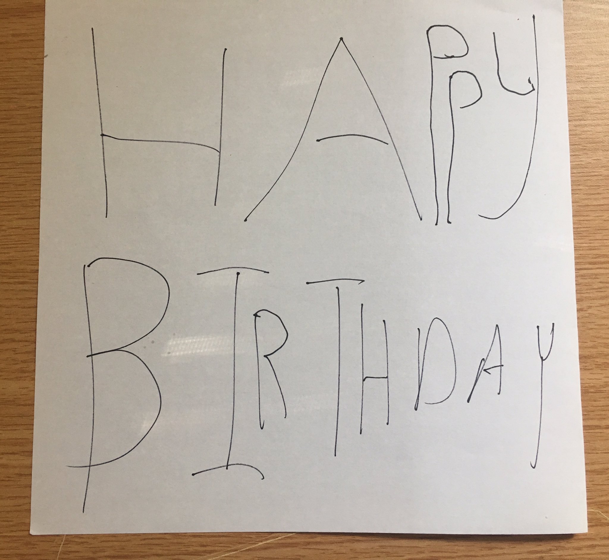 Since it s John Mulaney s birthday I made a happy birthday sign! 