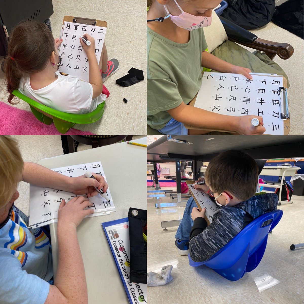 cgarrison5526's tweet image. While learning about the Himalayan mountain range in Asia, Mrs. Smith’s 2nd graders learned about making connections between Hanzi (Chinese characters) and English (alphabet letters). @CapshawCougars #FutureReadyPCSS #PutnamProud