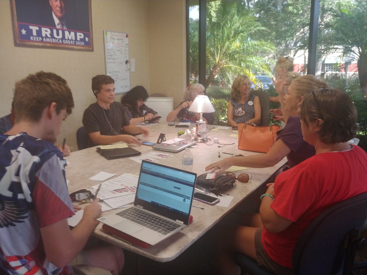 amazgrace2's tweet photo. The energy is high in Volusia Trump Victory HQ..as our phone bankers #LeadRight
during #NWOT # KeepVolusiaRed #Trump2020 #KeepOurFreedom https://t.co/Flp9ijlX5g