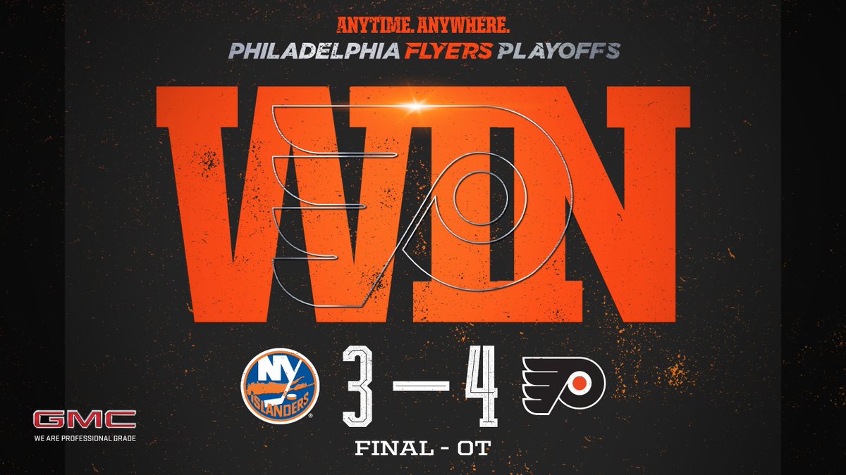 NHLFlyers's tweet photo. 🔶 𝗙𝗟𝗬𝗘𝗥𝗦 𝗪𝗜𝗡 🔶

𝗦𝗲𝗿𝗶𝗲𝘀 𝘁𝗶𝗲𝗱!

#𝗔𝗻𝘆𝘁𝗶𝗺𝗲𝗔𝗻𝘆𝘄𝗵𝗲𝗿𝗲 | @𝗚𝗠𝗖 https://t.co/4l976CuOLT