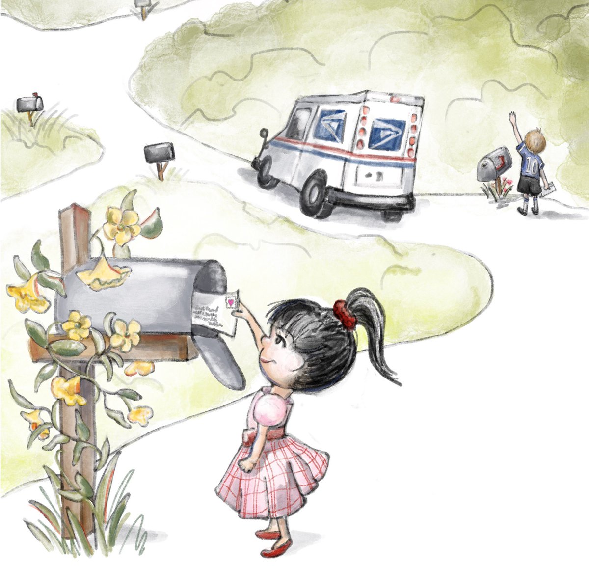 sfhardy2's tweet image. Signed, sealed, delivered. #SaveThePostalService #kidlitillustration @USPostOffice911 @USPS