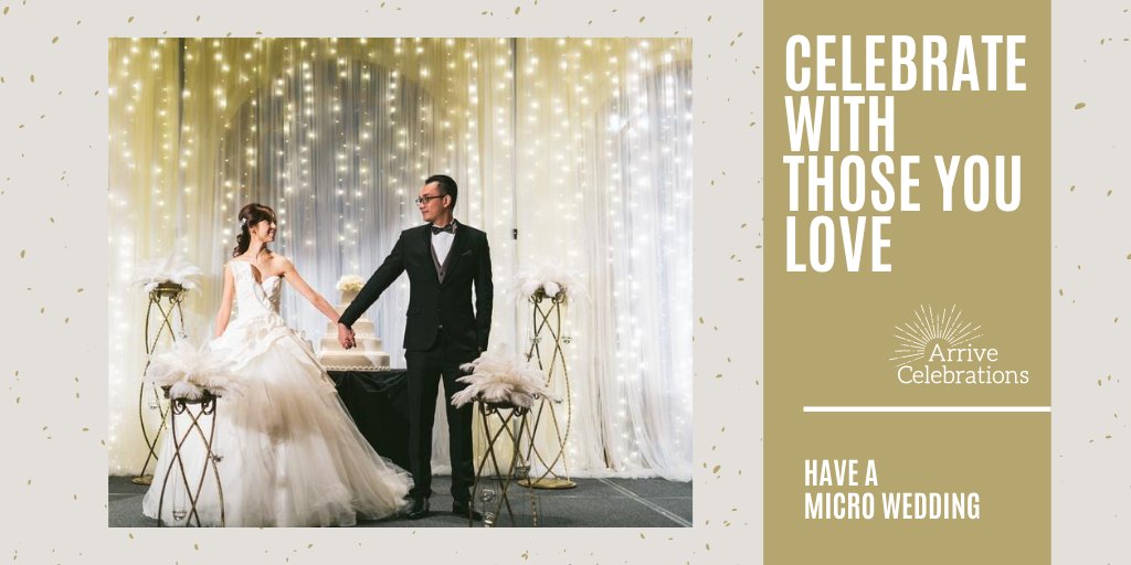 Arrive_Events's tweet image. Did you know that the average #microwedding has 10-20 guests? Celebrate your relationship in an intimate setting, while respecting #socialdistancing guidelines.

Learn more about micro weddings on our site and be sure to reach out for a free consultation!

arrivecelebrations.com/weddings/micro…