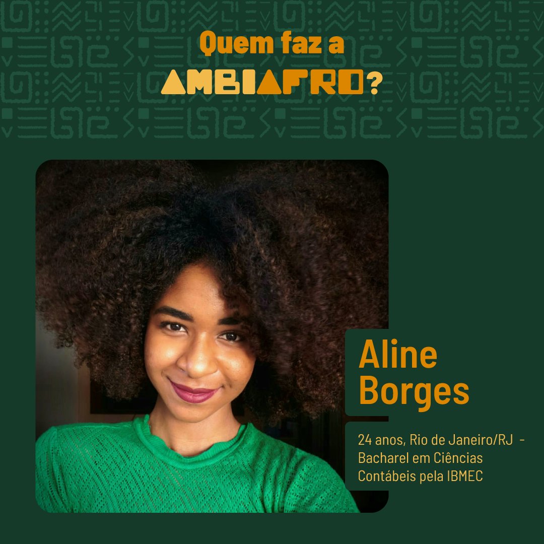 ambiafro's tweet photo. O setor tem como objetivo produzir conteúdo econômico, social e ambiental para redes sociais. Com o intuito de discutir como a economia se relaciona com o meio ambiente, e de uma perspectiva um tanto racializada.
Nosso GT é formado por: https://t.co/Lztpb3lIbm