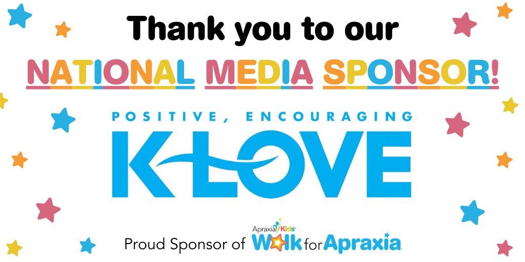 Apraxia_KIDS's tweet photo. Apraxia Kids is pleased to share our partnership with @KLOVERadio as one of our National Media Sponsors for the 2020 Virtual Walk Season!
Because of their support of the #VirtualWalkforApraxia, we will be able to provide education and awareness of CAS to new populations. https://t.co/k1NsZ3eT0g