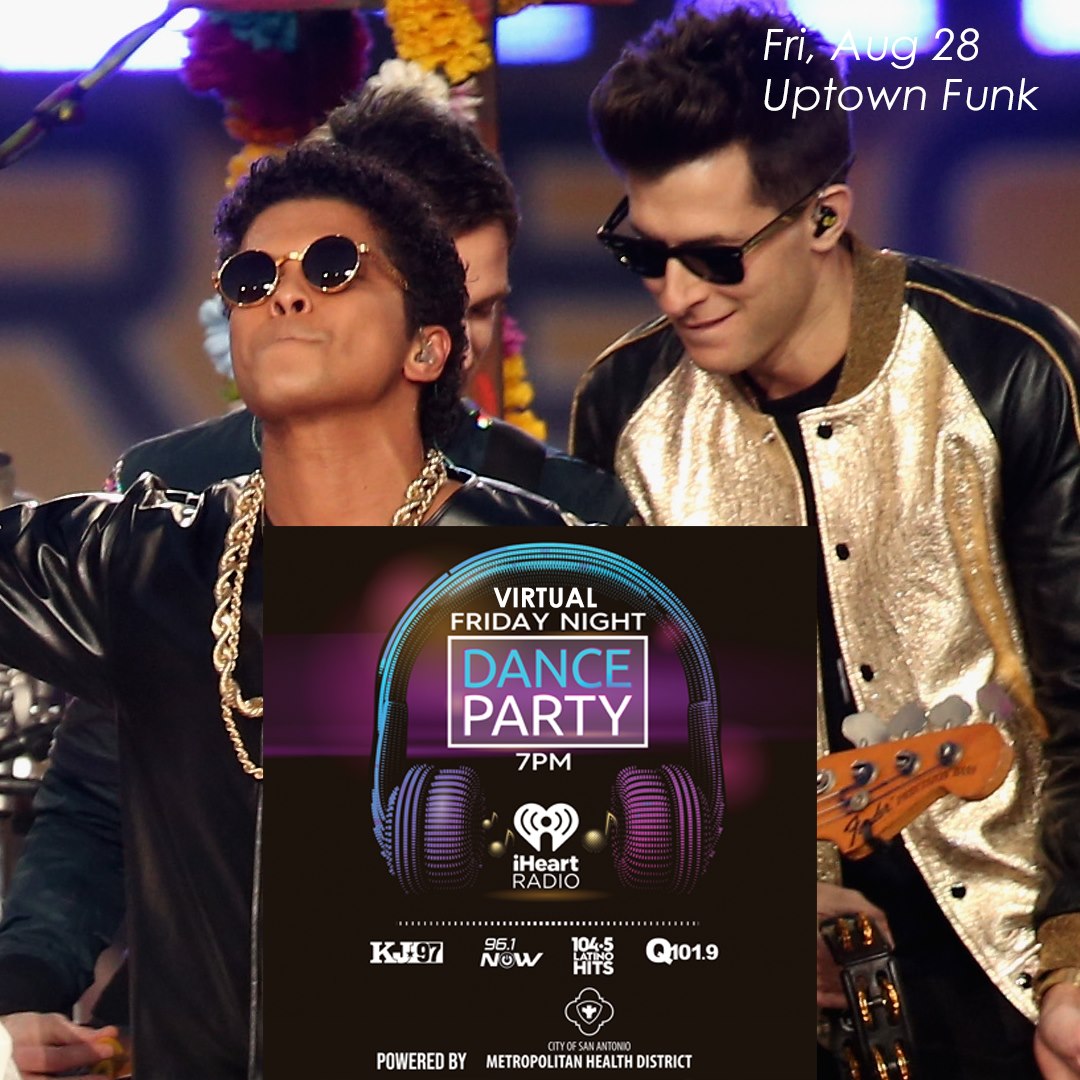 104 5 san antonio halloween party 2020 Sa Metro Health On Twitter Join Us This Friday For Another Virtual Friday Night Dance Party With A Little Uptown Funk With Bruno Mars Tune Into Your Favorite Iheart Radio Station 104 5 san antonio halloween party 2020