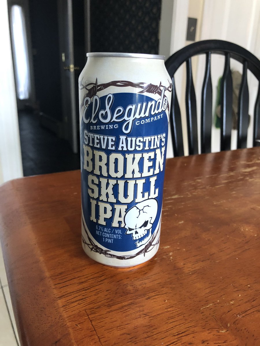 mquinn724's tweet photo. Finally got my hands on some @ESBCBrews @steveaustinBSR #BrokenSkullIPA I give it a big ole #HellYeah https://t.co/LQZ7SMzMWt