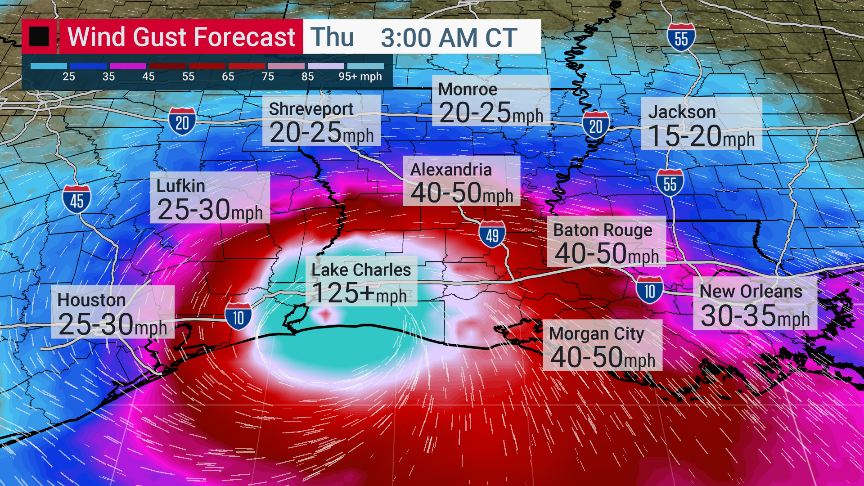 weatherchannel's tweet photo. #Laura is not just a coastal event. Impacts such as heavy rain and strong wind will reach far inland. Stay informed and prepared for what's to come with our LIVE coverage through the night. https://t.co/vAfgu2SnRm