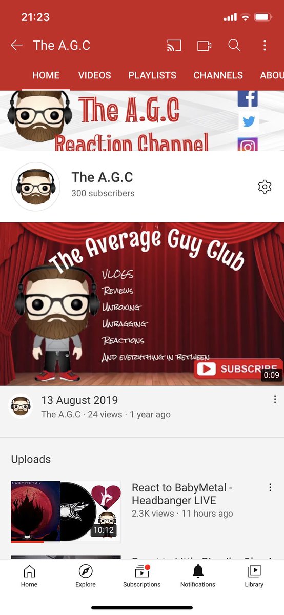 TheAGC1's tweet photo. 300 subscribers hit. Brilliant stuff https://t.co/CuHwa5a2nN