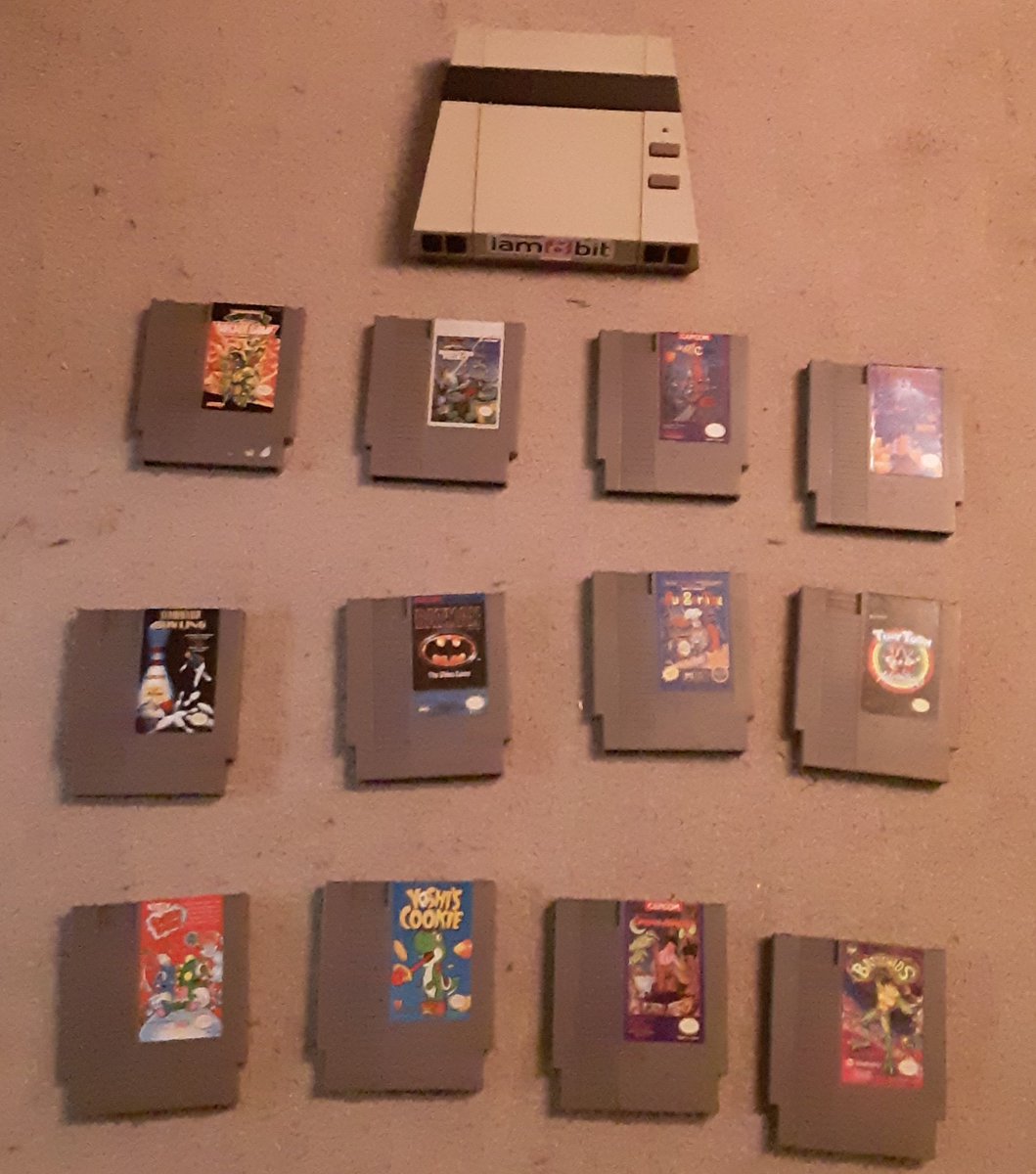 PATLANTA404's tweet photo. Here's my RetroUSB AVS along with all 12 of my physical NES games. I usually buy not-shitty games that I like that are not already on any other digital platform or collection. #wedNESday #RETROGAMING #retrogamelovers #NES @retroUSB #AVS #RetroUSB #retrogames #retro #retrogamer https://t.co/pCyXLQKqJU