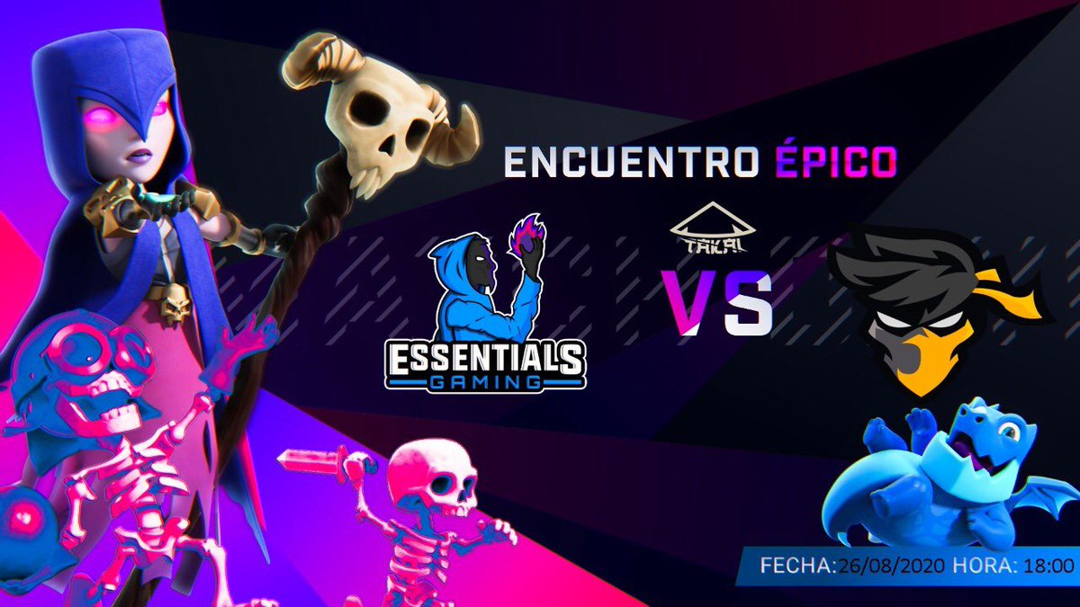 #ClashRoyale

¡Vamos por la segunda jornada como primer lugar, mucha suerte para nuestros jugadores que competirán contra <a href="/ACE1_COL/">ACE1 Colombia</a>!🎖

Liga: @TakaiCupGG
Hora: 18:00 🇲🇽 
 
#GoEssentials🔥