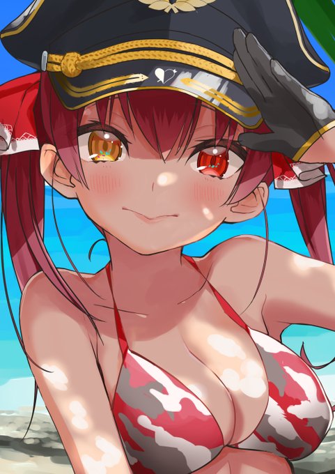 水着船長2
#マリンのお宝 