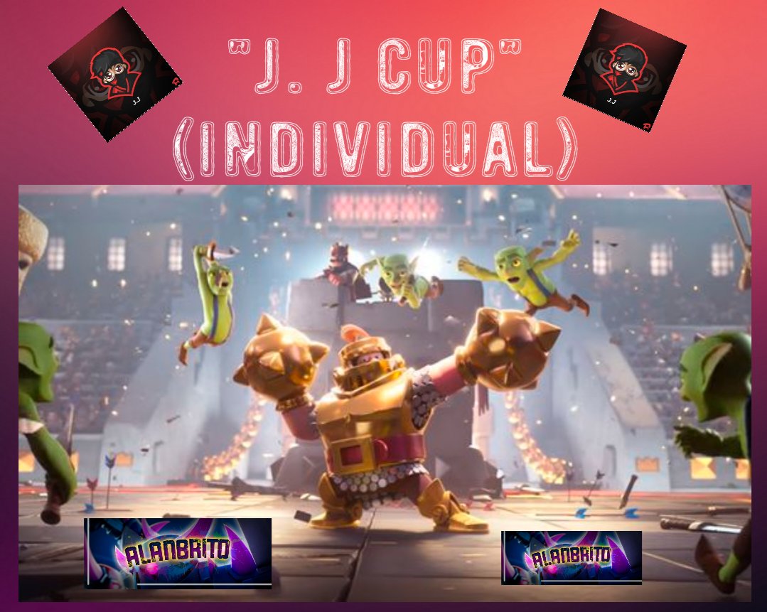 SE ABREN INSCRIPCIONES PARA LA "J. J CUP" PRIMERA EDICIÓN...

REQUISITOS
*SEGUIRME
*SEGUIR LA PÁGINA
m.facebook.com/AlanBritoCr/?r…
*SUSCRIBIRSE
youtube.com/channel/UC2vhp…
*DAR RT Y FAV
*MENCIONAR 2 AMIGOS

"PASS ROYALE PARÁ EL GANADOR"

(MANDAR PRUEBAS AL MD)