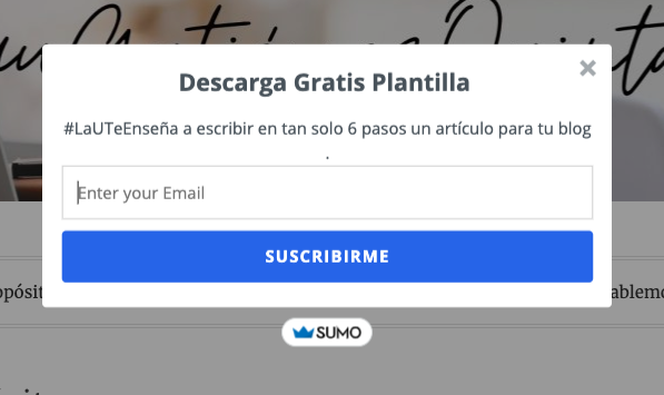 lauragutierrezq's tweet image. Se vale celebrar los pequeños logros ya funciona el pop de suscripción a mi sitio web y como regalo 🥳🎁 les traigo una plantilla para escribir un #PostBlog en seis pasos.