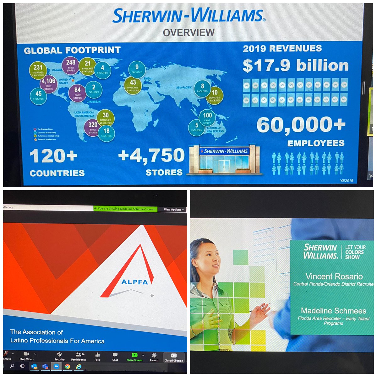 Great jobs and internships with @SherwinWilliams for @SeminoleState students. The @SSCcareercenter and @alpfa hosted tonight’s session with a group of fantastic speakers. #gostategofar #getconnected #SWColorLove 🎨