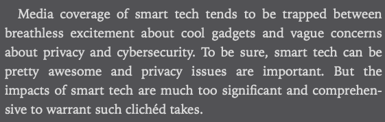 them: Ooh tell me all about your work on privacy and cybersecurity.me: [screenshot from my book]them: That's so interesting! So why you think privacy matters? How can we improve data security?repeat ad infinitum