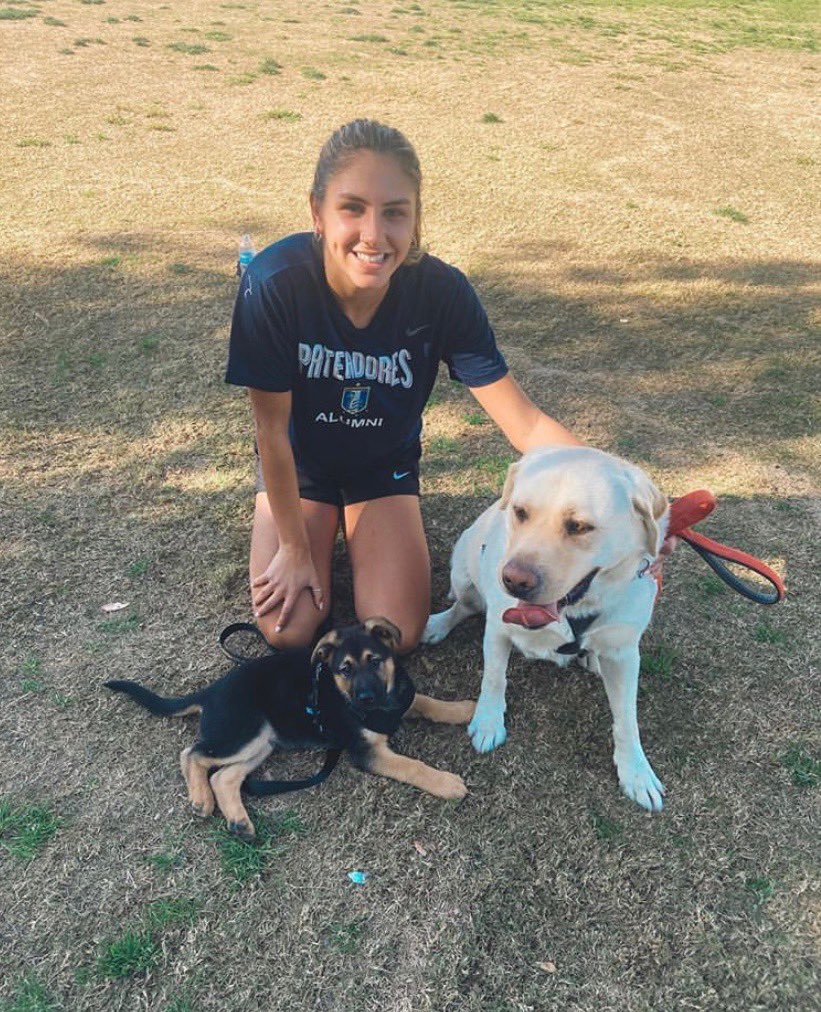 CBUwsoccer's tweet photo. It’s puppy love 🐶❤️ #NationalDogDay 

#LanceUp⚔️ https://t.co/NyLypYEYuv