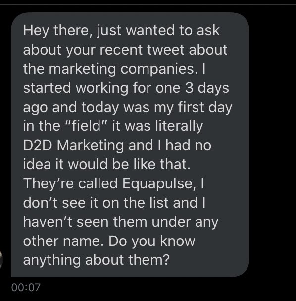Just received this in my DM request, I googled the company and it talks about how people have experienced the same for this company too. The fact my thread doesn’t include ALL companies when there’s like 200 on the list is slightly worrying
