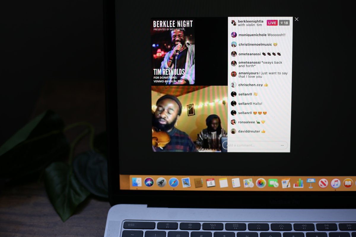 BerkleeNightLA's tweet photo. Hosting virtual Berklee Nights connects us to alumni from all over the world! 🌎Special thanks to 
@_violin_tim for performing all the way from Kenya (at 4am)! 🎻#berkleenight #berkleenightla #berkleealumni #violintim https://t.co/HhzxW6gsLh