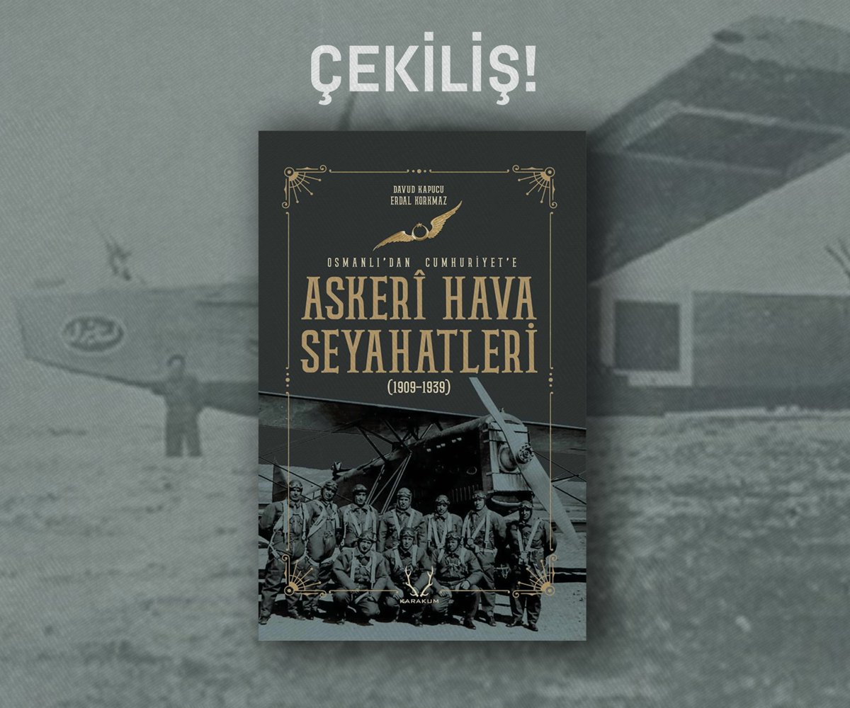 DEV ÇEKİLİŞ! | 31.08.2020 Pazartesi gününe kadar bu tweeti RT edip sayfamızı ve <a href="/askerihavacilik/">Askerî Havacılık Tarihi</a>'ı takip eden 5 KİŞİYE, "Osmanlı’dan Cumhuriyet’e Askeri Hava Seyahatleri (1909-1939)" isimli eser hediye!