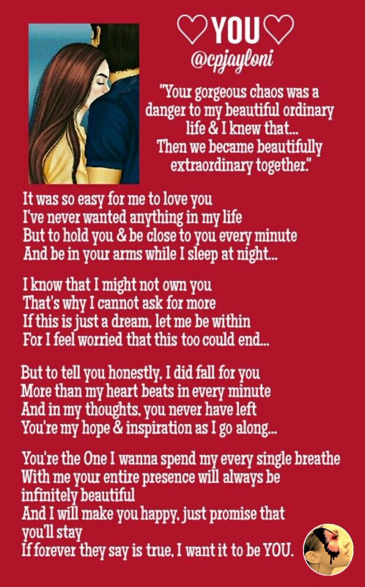 ♡"YOU"♡and just like thatthe greatest poem was written in One Word. A repost poem by me.. #ALDUBatADN267Weeks 