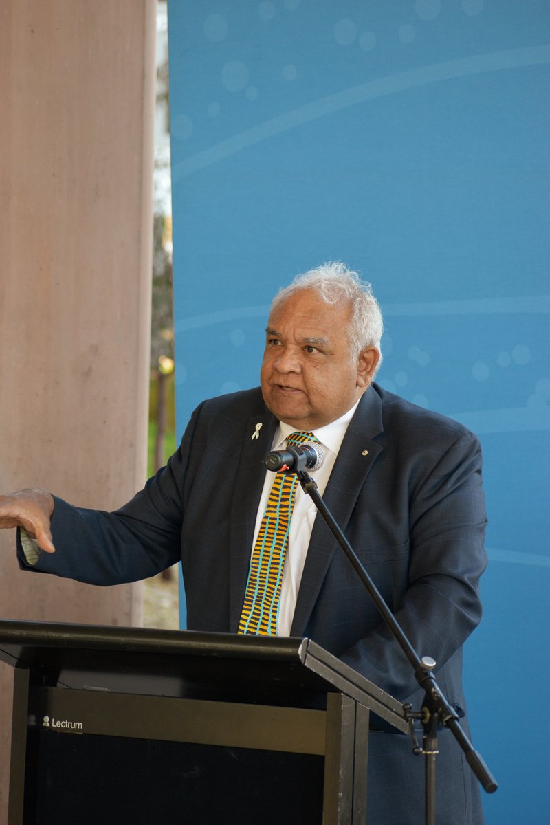 UniCanberra's tweet photo. Today Chancellor Prof Tom Calma and @KenWyattMP officially opened the new premises of the @NgunnawalCentre. Attendees enjoyed a smoking ceremony and witnessed the unveiling of a plaque. #WeAreUC https://t.co/y0eYQhT0iU