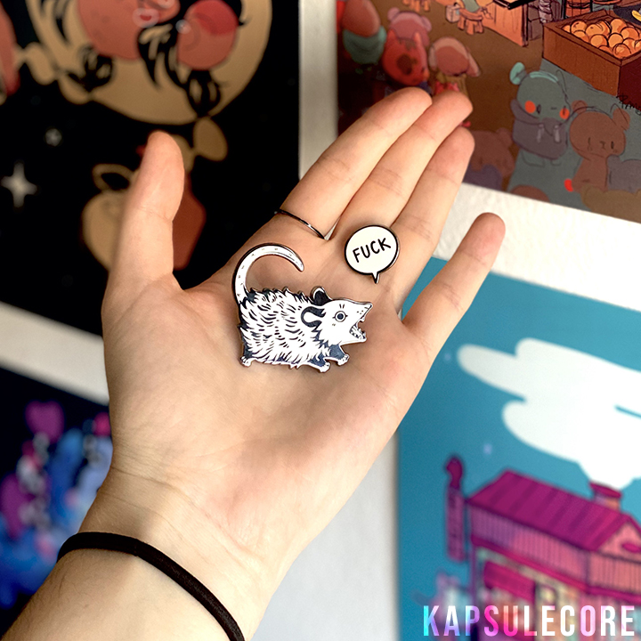If you missed out on nabbing a possum pin I'm holding a restock pre-order that closes on 09/06/20! More info will be in the item listing. Pre-orders will guarantee you get one and helps fund their production!

⬇️Link Below⬇️ 