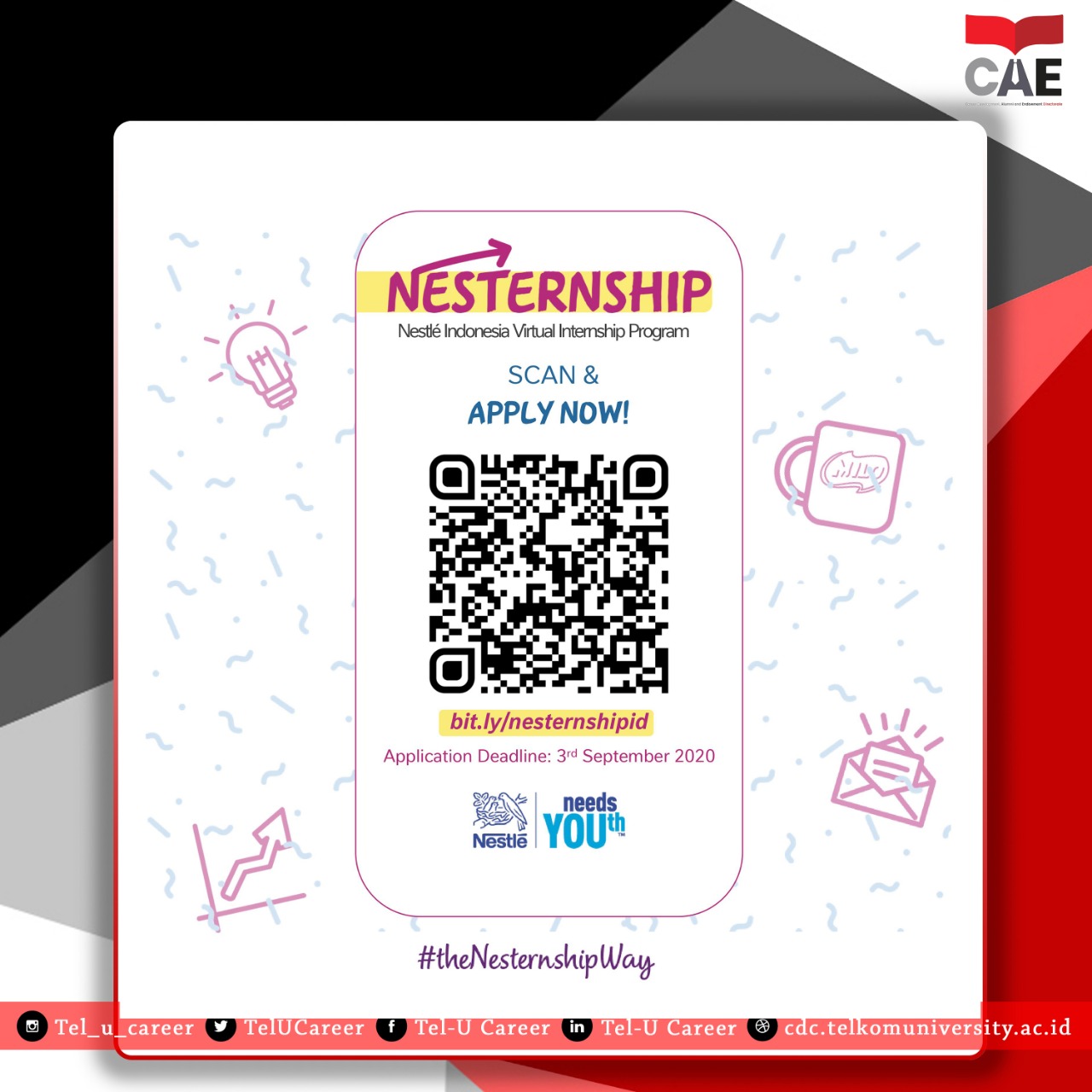 Tel U Career On Twitter Nestle Indonesia Virtual Internship Pogram Nesternship Thenesternshipway Available Streams Sales Human Resources Finance Supply Chain Marketing Legal Corporate Communication Application