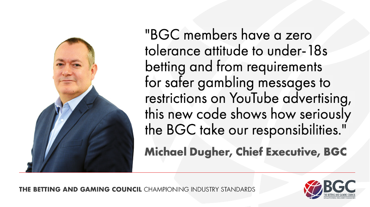 BGC boss  @MichaelDugher: "This new code shows how seriously the BGC take our responsibilities."