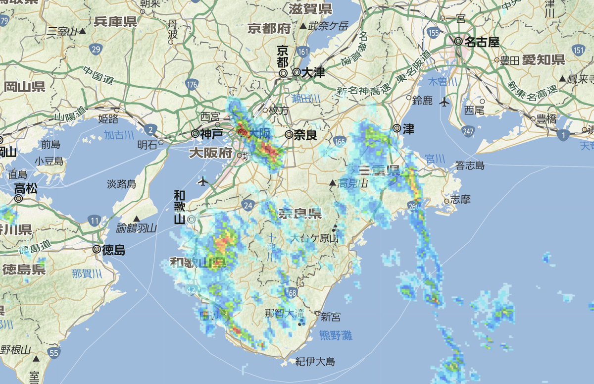 大阪 府 天気 雨雲 レーダー