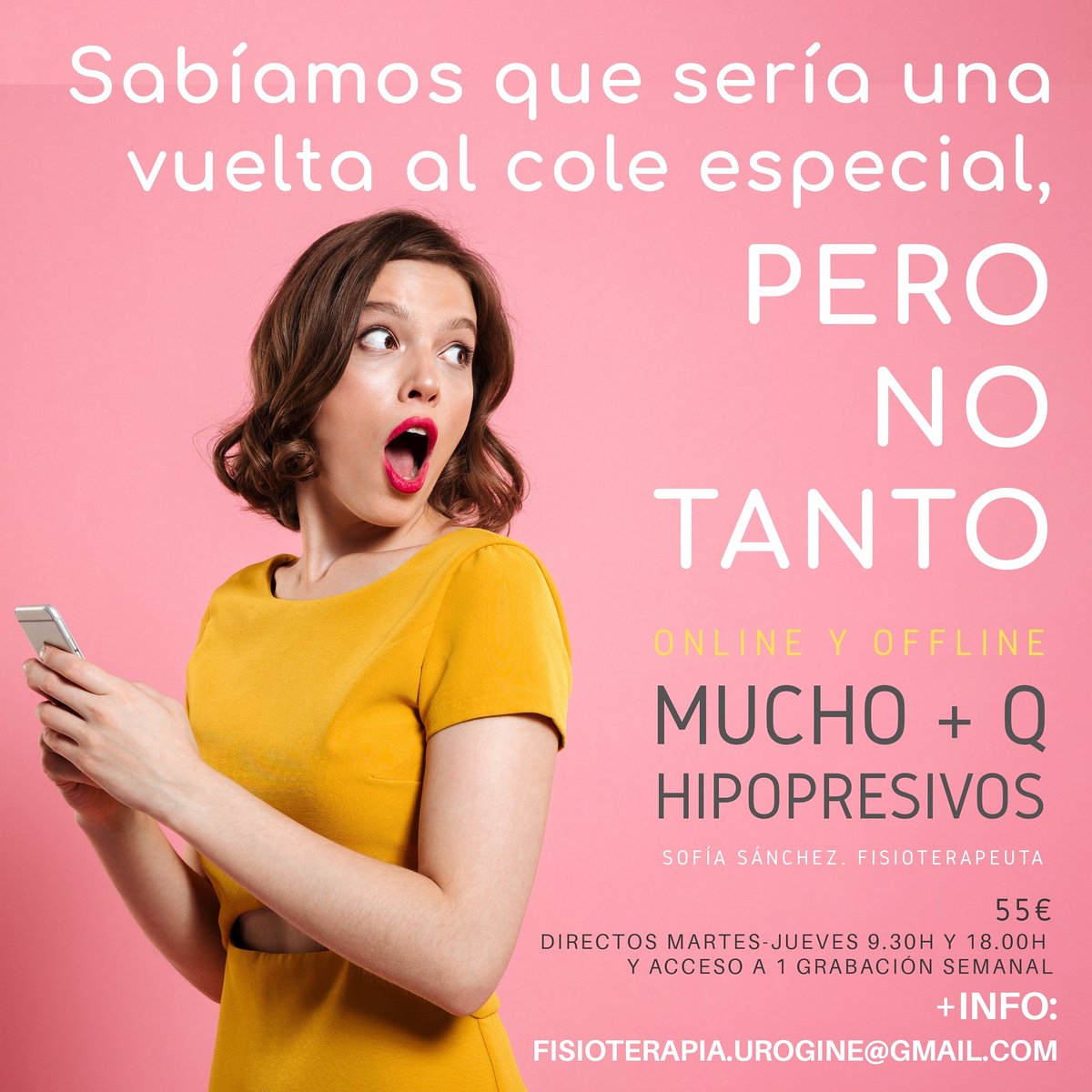 SofiaSanchezFIS's tweet photo. Sabíamos que sería una vuelta al cole especial, PERO NO TANTO. https://t.co/0xkWg5Lq4x